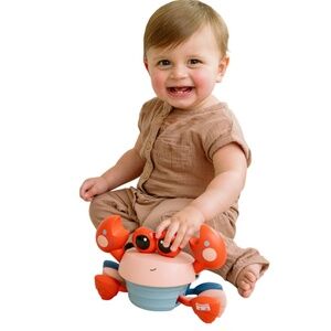 Hopscotch Musical Crawling Crab Baby Toy Lights Music Interactive 6m+